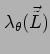 $ \lambda_{\theta}(\vec{\tilde{L}})$