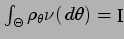 % latex2html id marker 3938
$ \int_\Theta\rho_\theta \nu (\,d \theta)= \mathop{\rm I}\nolimits $