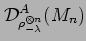 $\displaystyle {\cal D}^{A}_{\rho_{- \lambda}^{\otimes n}}(M_n)$